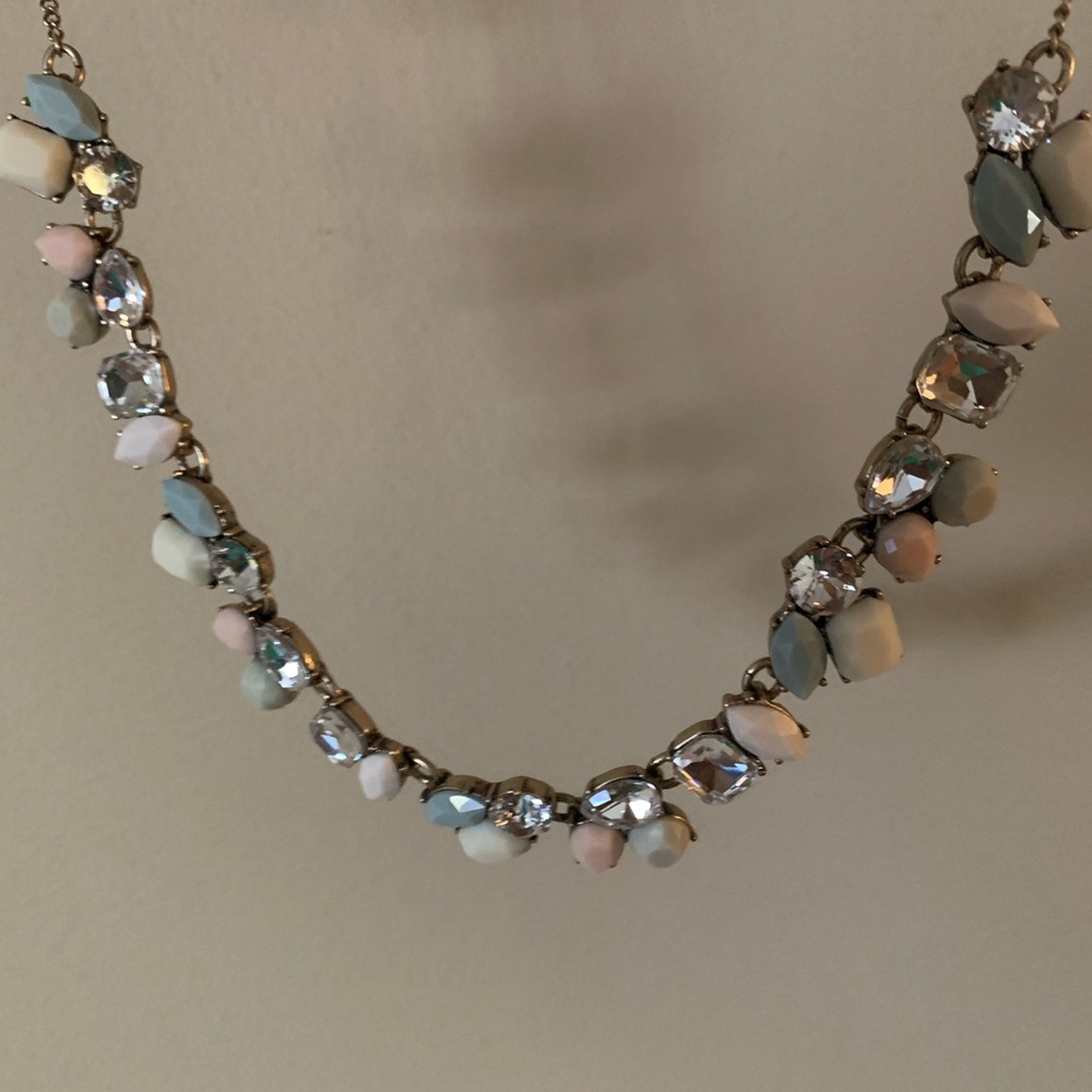 J. Crew Pastel and Crystal Necklace